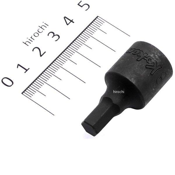 1/2インチsq ヘックスビットソケット 全長43mm 8mm