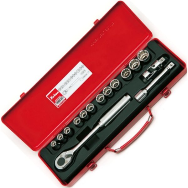 1/2インチsq 12角ソケットセット 15ヶ組 ミリサイズ