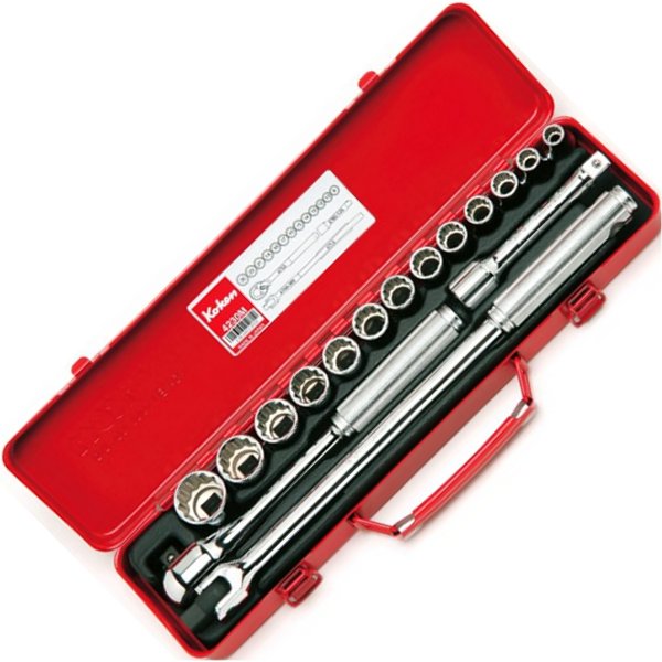 1/2インチsq 12角ソケットセット 17ヶ組 インチサイズ