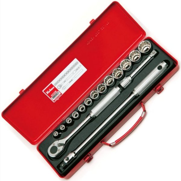 1/2インチsq 12角ソケットセット 16ヶ組 ミリサイズ