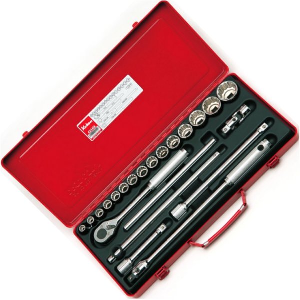 1/2インチsq 12角ソケットセット 22ヶ組 ミリサイズ