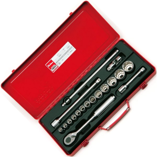 1/2インチsq 12角ソケットセット 18ヶ組 ミリサイズ