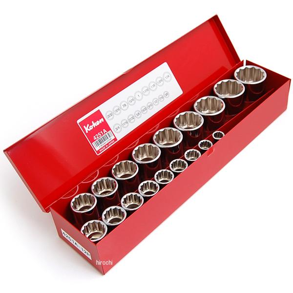 1/2インチsq 12角ソケットセット 18ヶ組 インチサイズ