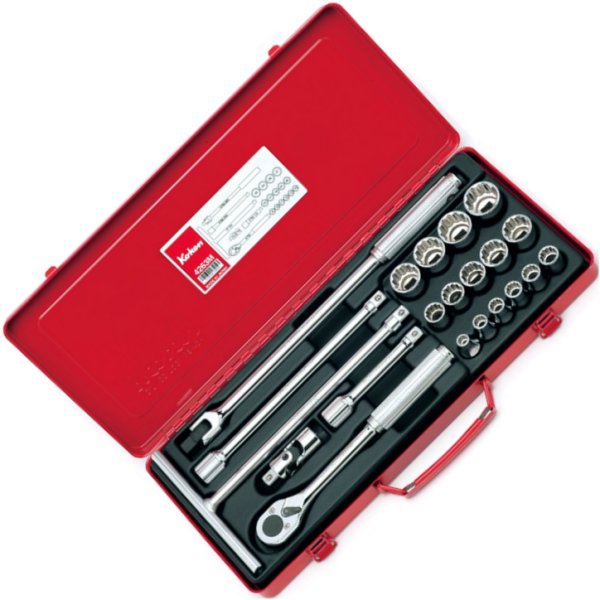 1/2インチsq 12角ソケットセット 21ヶ組 ミリサイズ