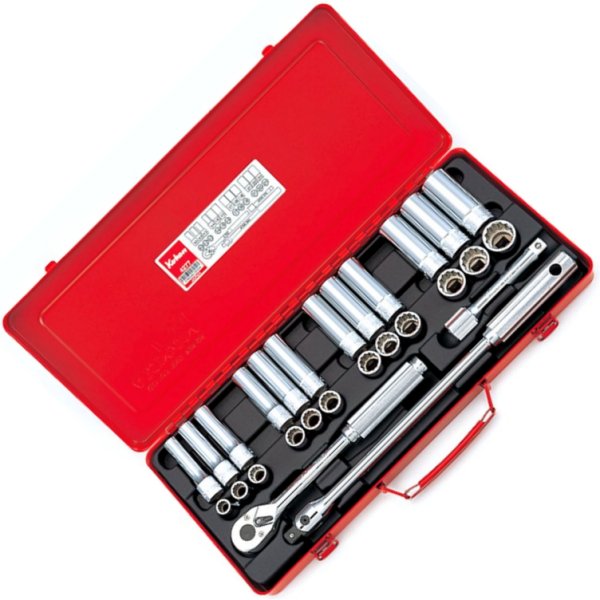 1/2インチsq 12角ソケットセット 27 ヶ組 ミリサイズ