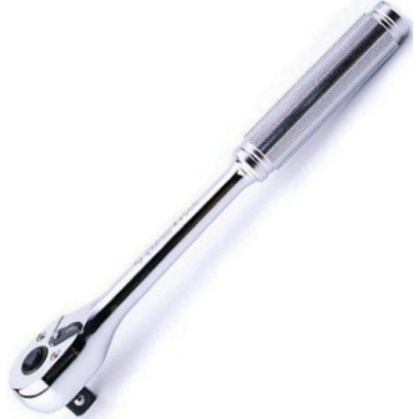 1/2インチsq ラチェットハンドル プッシュボタン式(ローレット) 全長 250mm