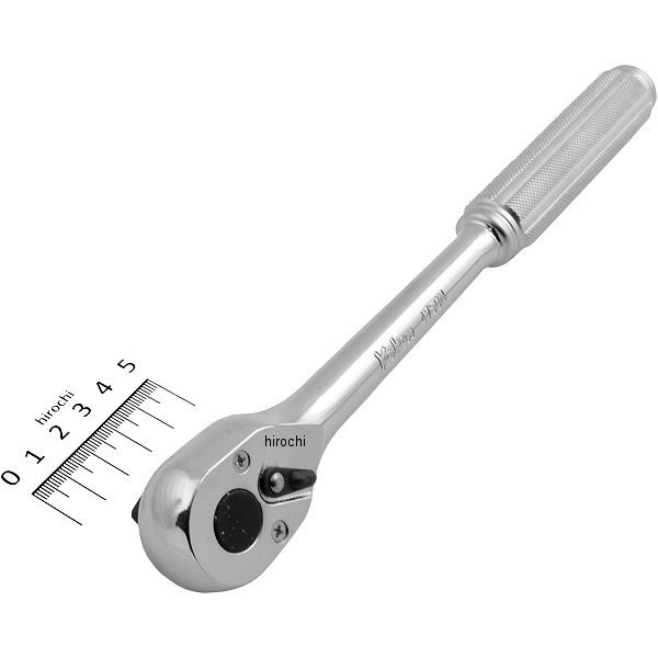 1/2インチsq ラチェットハンドル(ローレット) 全長 250mm