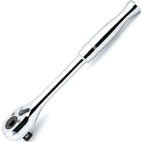 1/2インチsq ラチェットハンドル プッシュボタン式(ミガキ) 全長 250mm