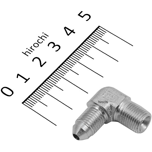 フィッティング 90°-3 to 1/8" NPT クローム