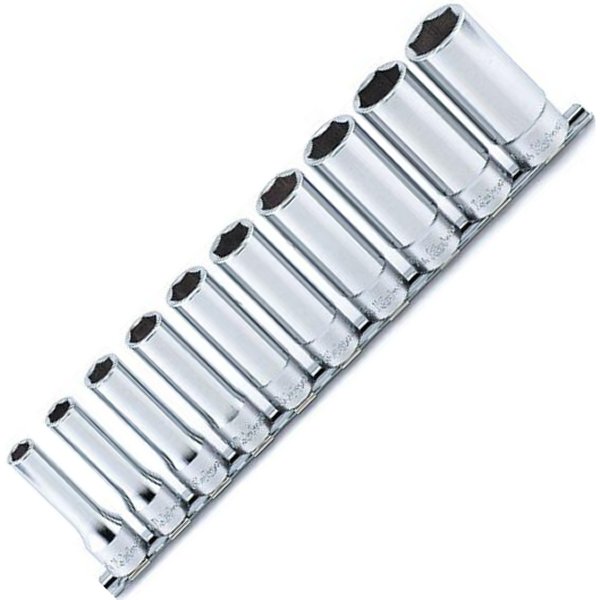 1/2インチsq 6角ディープソケットレールセット 10ヶ組 インチサイズ