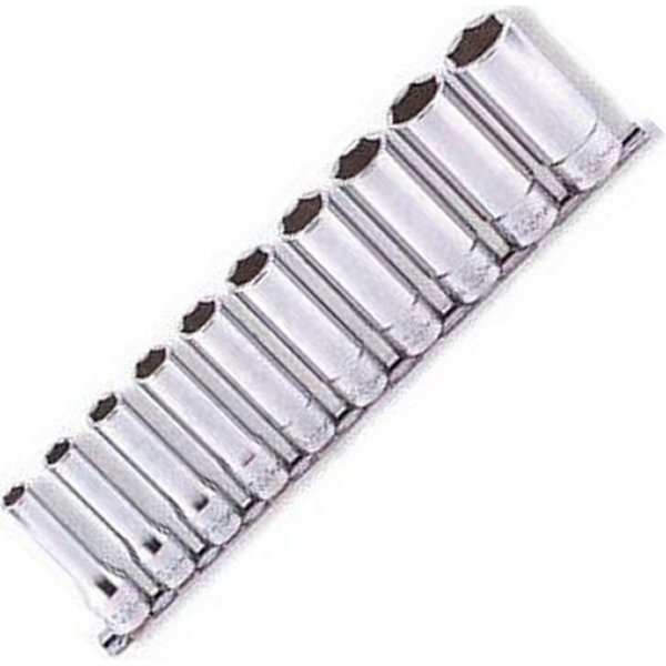 1/2インチsq 12角ディープソケットレールセット 10ヶ組 ミリサイズ