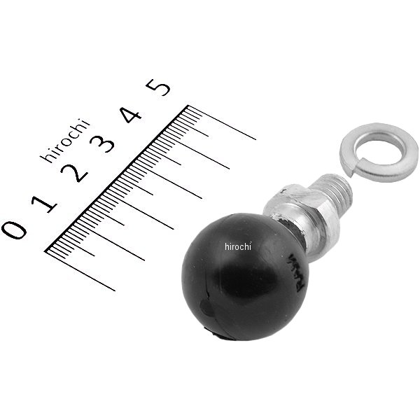 ボールコネクト 1インチボール 3/8-16サイズポスト用 黒 (ボルトタイプ)