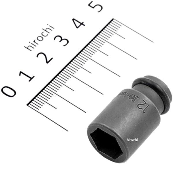 12400MG-12  1/4インチsq インパクトソケット(マグネット付) 12mm