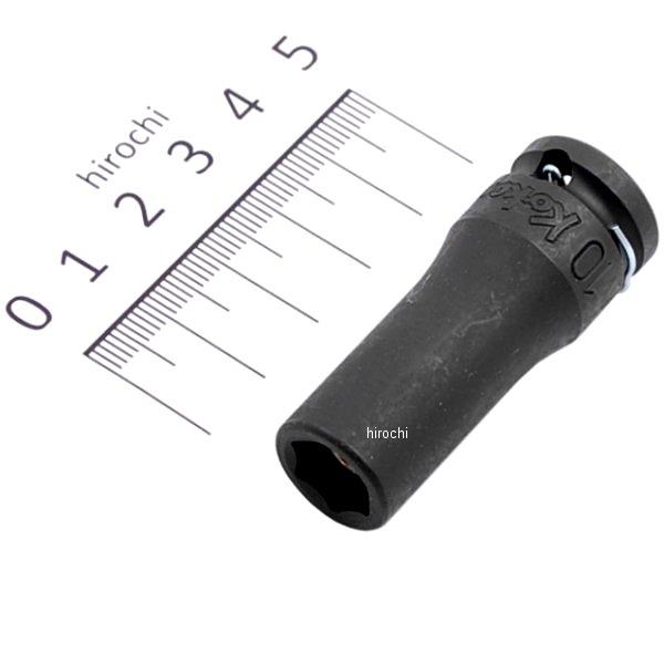 3/8インチsq インパクトセミロングソケット スライドマグネット付 10mm