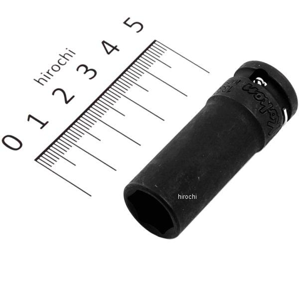 3/8インチsq 薄肉インパクトセミディープソケット 12mm