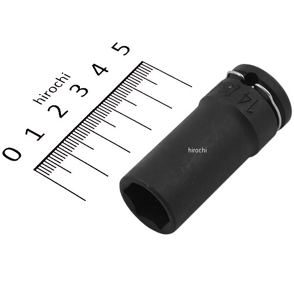 3/8インチsq 薄肉インパクトセミディープソケット 14mm