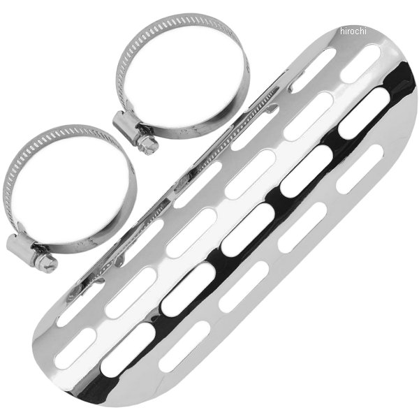 ヒートシールド汎用 9インチ(229mm) 穴あき クローム 61060-82A, 65203-84