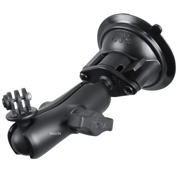 サクションベースセット GoPro用 黒 (吸盤タイプ)