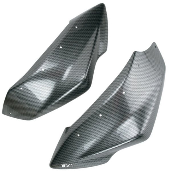 リアフェンダー追加用 08年-14年 カワサキ KFX450R カーボン調 黒