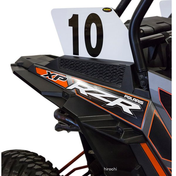 ゼッケン ナンバー プレート 14年以降 ポラリス RZR 4 白