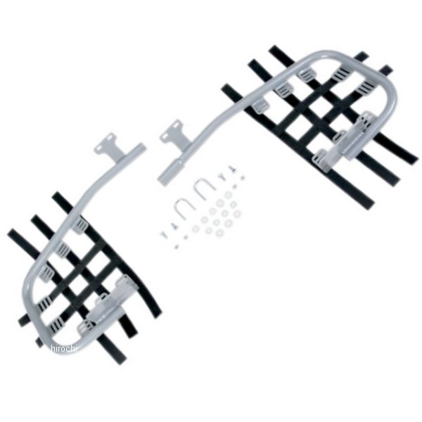 ヒールガード スチール 04年-11年 スズキ LT-Z250 シルバー/黒