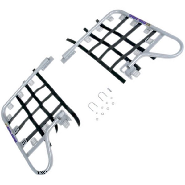 ヒールガード スチール 003年-15年 スズキ LT-Z400 シルバー/黒