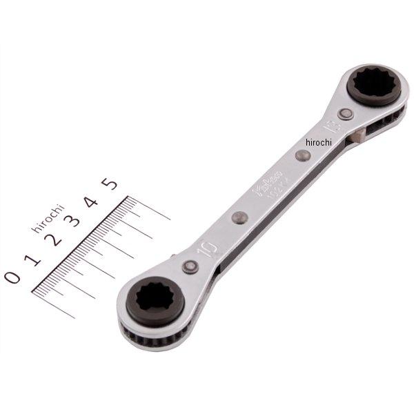 102KM.BH 10-12X13-14  両面ラチェットスパナ 10,12mmx13,14mm