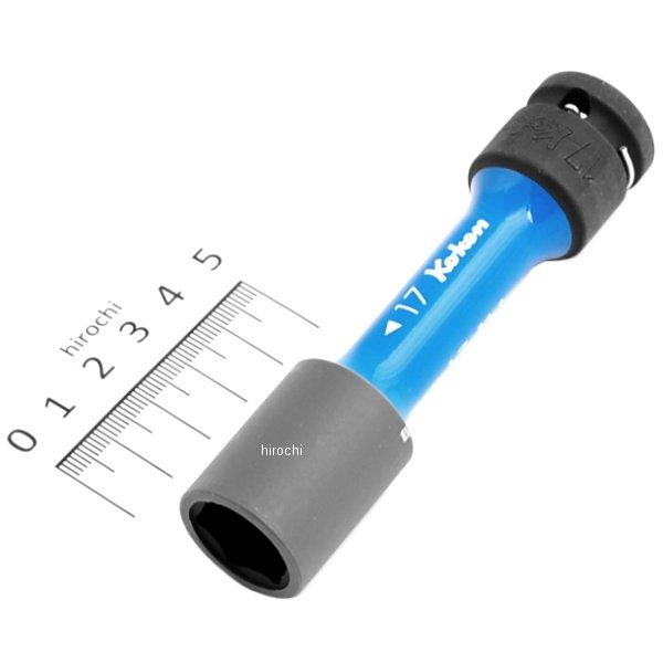 1/2インチsq ホイールナット用薄肉インパクトソケット 全長110mm 17mm