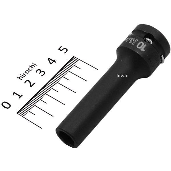 1/2インチsq 薄肉インパクトディープソケット 10mm
