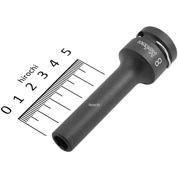 1/2インチsq 薄肉インパクトディープソケット 8mm