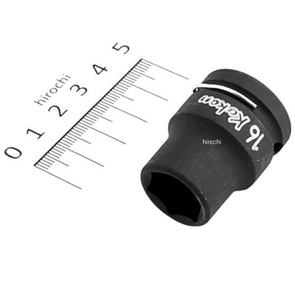 1/2インチsq 薄肉インパクトソケット 16mm