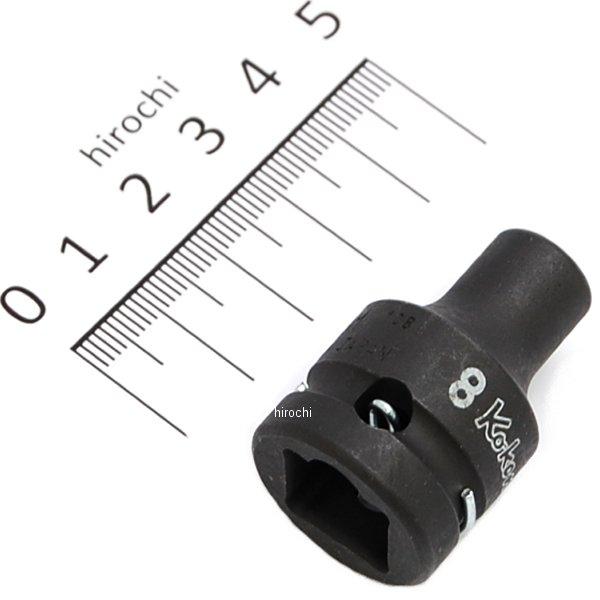 1/2インチsq 薄肉インパクトソケット(12角) 8mm