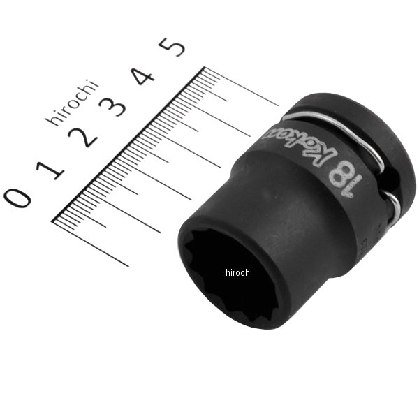 1/2インチsq 薄肉インパクトソケット(12角) 18mm