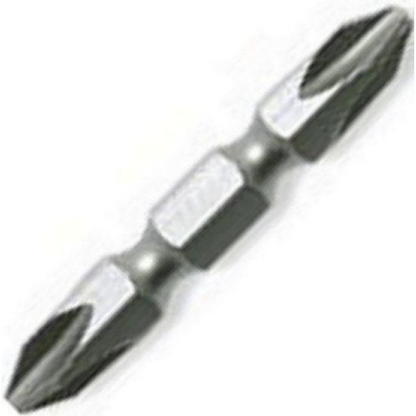 1/4インチ H 両頭プラスビット(溝位置13mm) 全長45mm No.2 ブリスター入