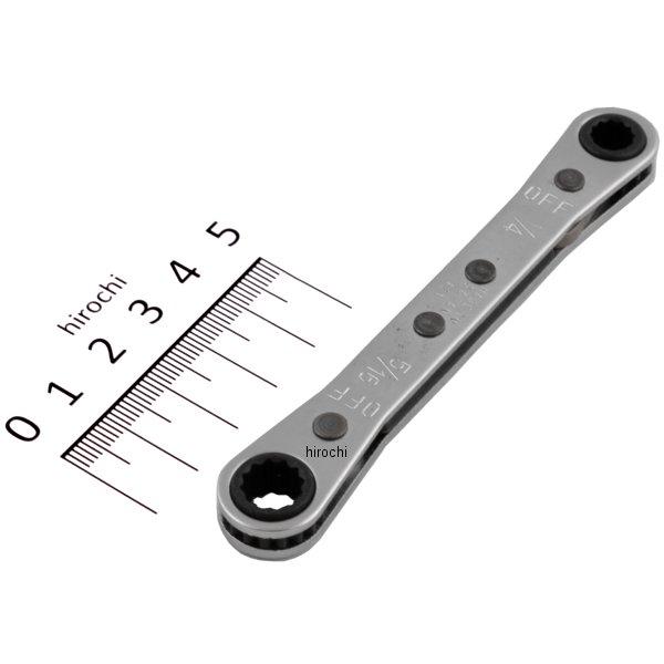 ラチェットスパナ 1/4インチ x5/16インチ