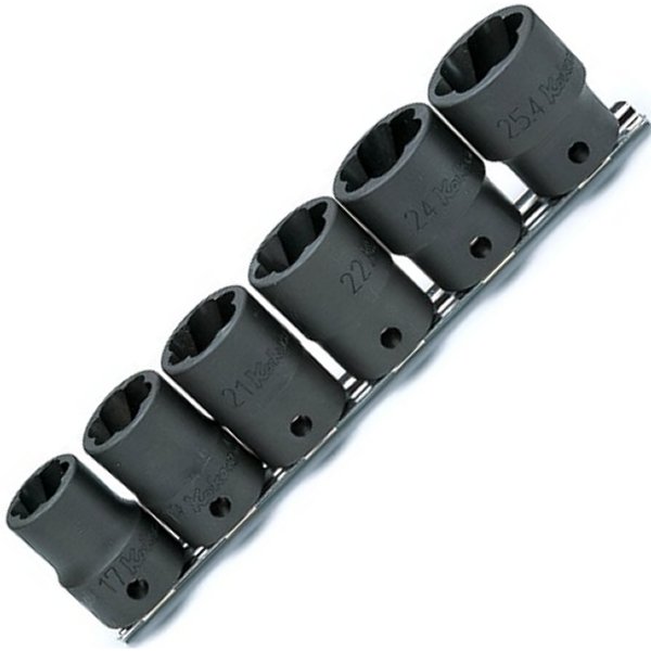 1/2インチsq ナットツイスターレールセット 6ヶ組