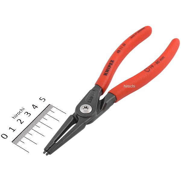 穴用スナップリングプライヤー 直