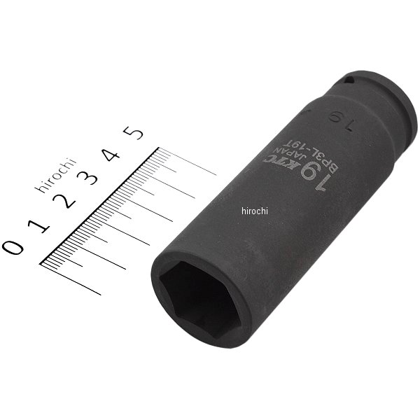 9.5sq インパクトレンチ用ソケット(ディープ薄肉) 19mm