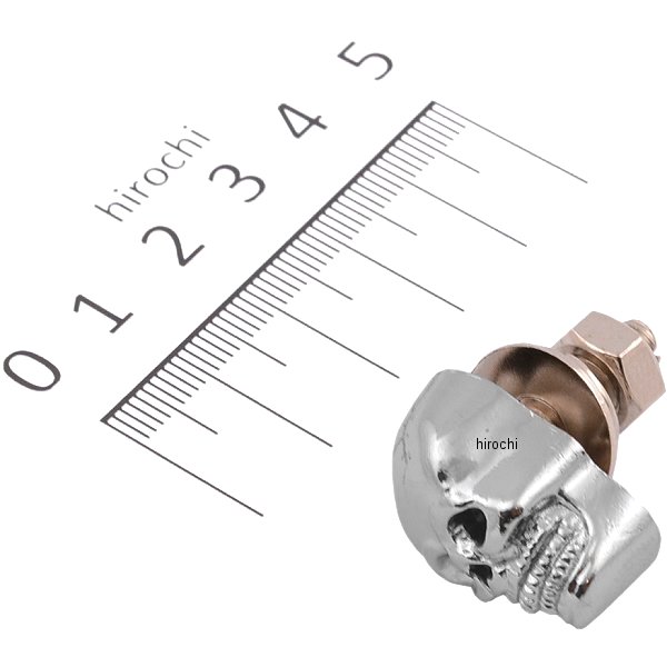 スカル ボルト クローム 1個売り