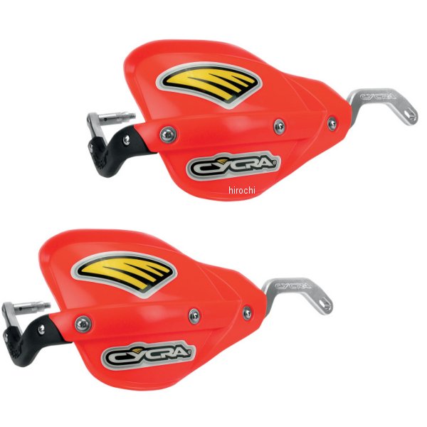 ハンドルガード アルミ骨入り (左右ペア) 赤