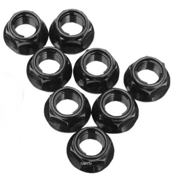 ラグナット テーパーワッシャー付 黒(8個入り)