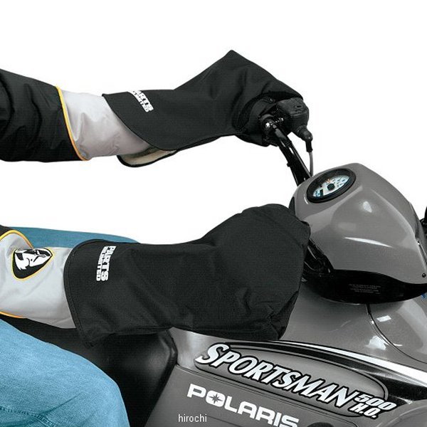 防水 防寒 ハンドカバー 黒(左右ペア) デラックス