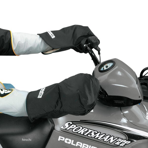 防水 防寒 ハンドカバー 黒(左右ペア)