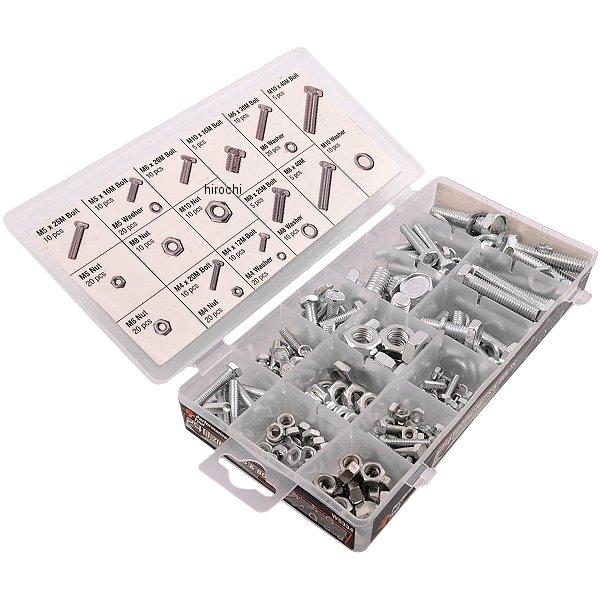 ボルト/ナット/ワッシャー 各mm 詰め合わせセット 240個