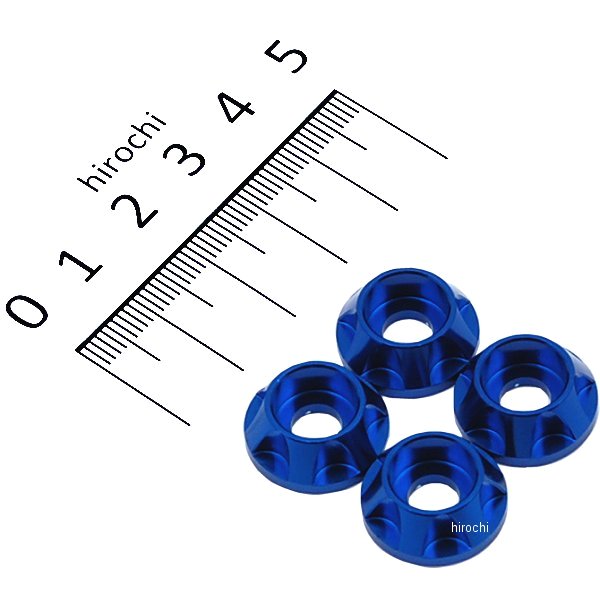 キャップホルダー NASAタイプ M6用 4個入り 青