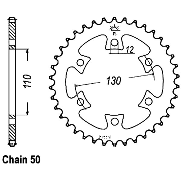 スプロケット リア 40T/530 00年-03年 Can-Am スチール