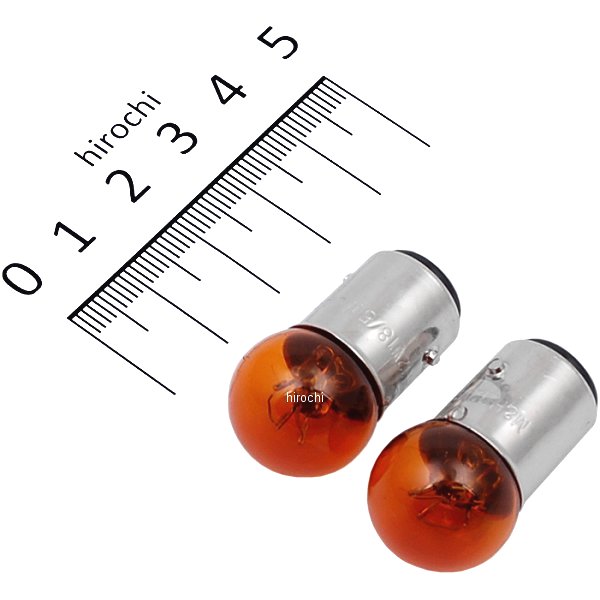 口金ダブル球 12V18/5W ウインカー/ポジション球 (オレンジ) (2個入り)