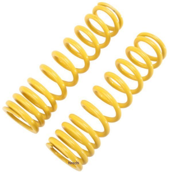 【セール特価】 ハイリフター 強化ショックスプリング フロント 05年-07年 カワサキ KVF750 Brute Force 左右ペア 黄