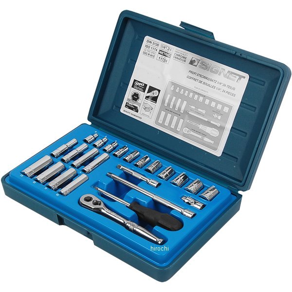 1/4DR 24PC mm ソケットレンチセット