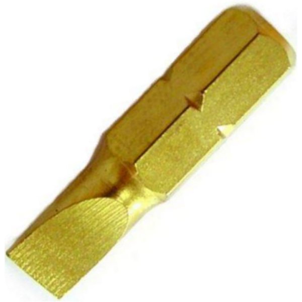 1/4インチ チタンコーティングマイナスビット 6.5mm